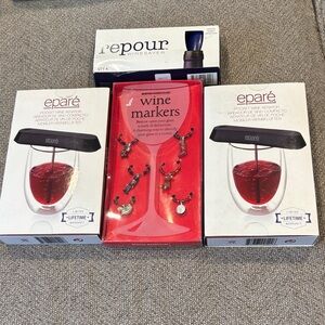 Eparé Wine Aerator and Repour Wine Saver Set